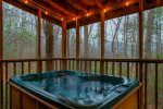 Screened-In Porch Hot Tub